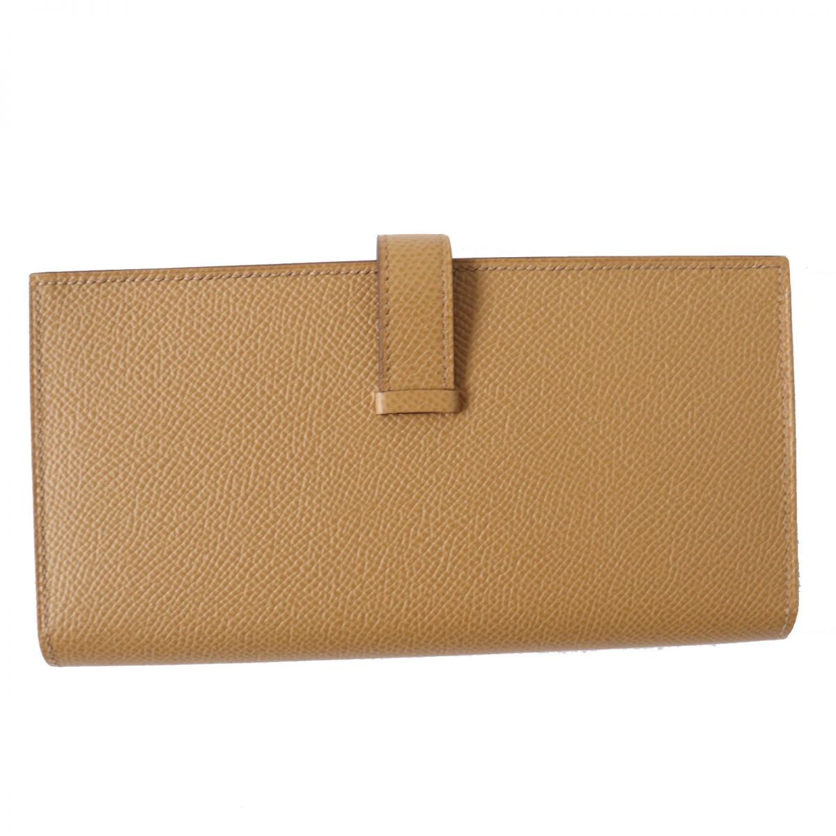 HERMES Long Wallet Purse Main?FEpsom Biscuit/Arzan Women Used