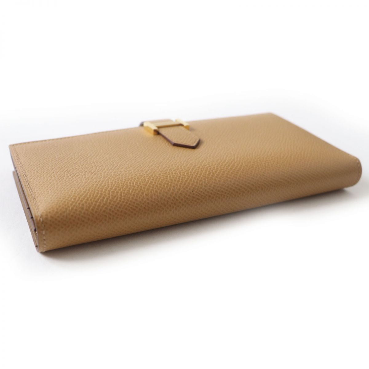 HERMES Long Wallet Purse Main?FEpsom Biscuit/Arzan Women Used