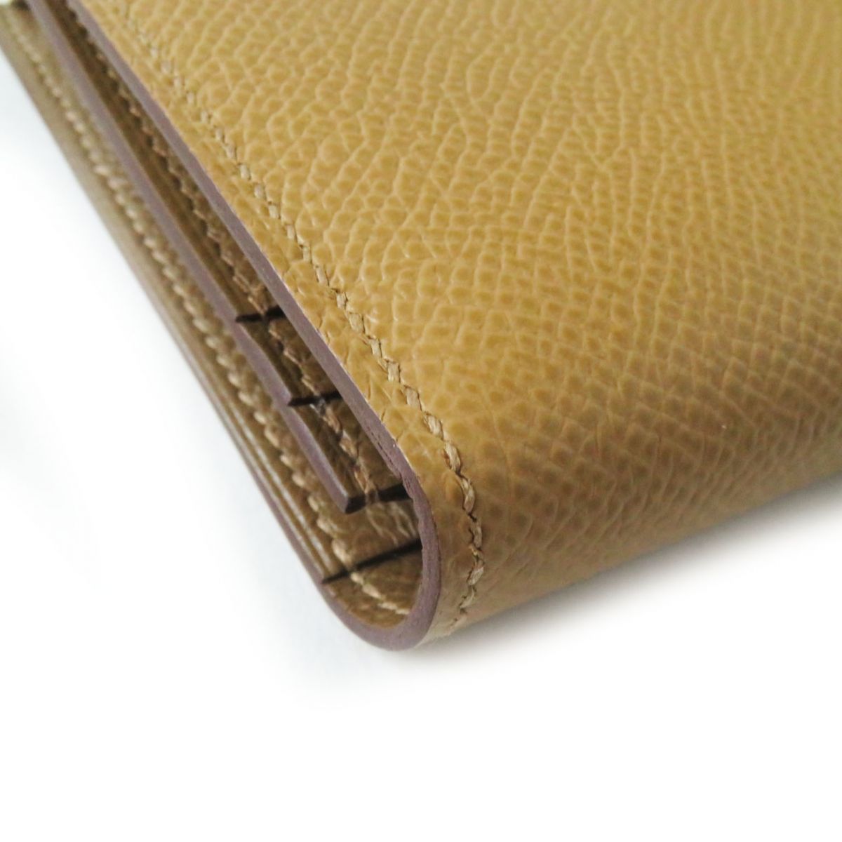HERMES Long Wallet Purse Main?FEpsom Biscuit/Arzan Women Used