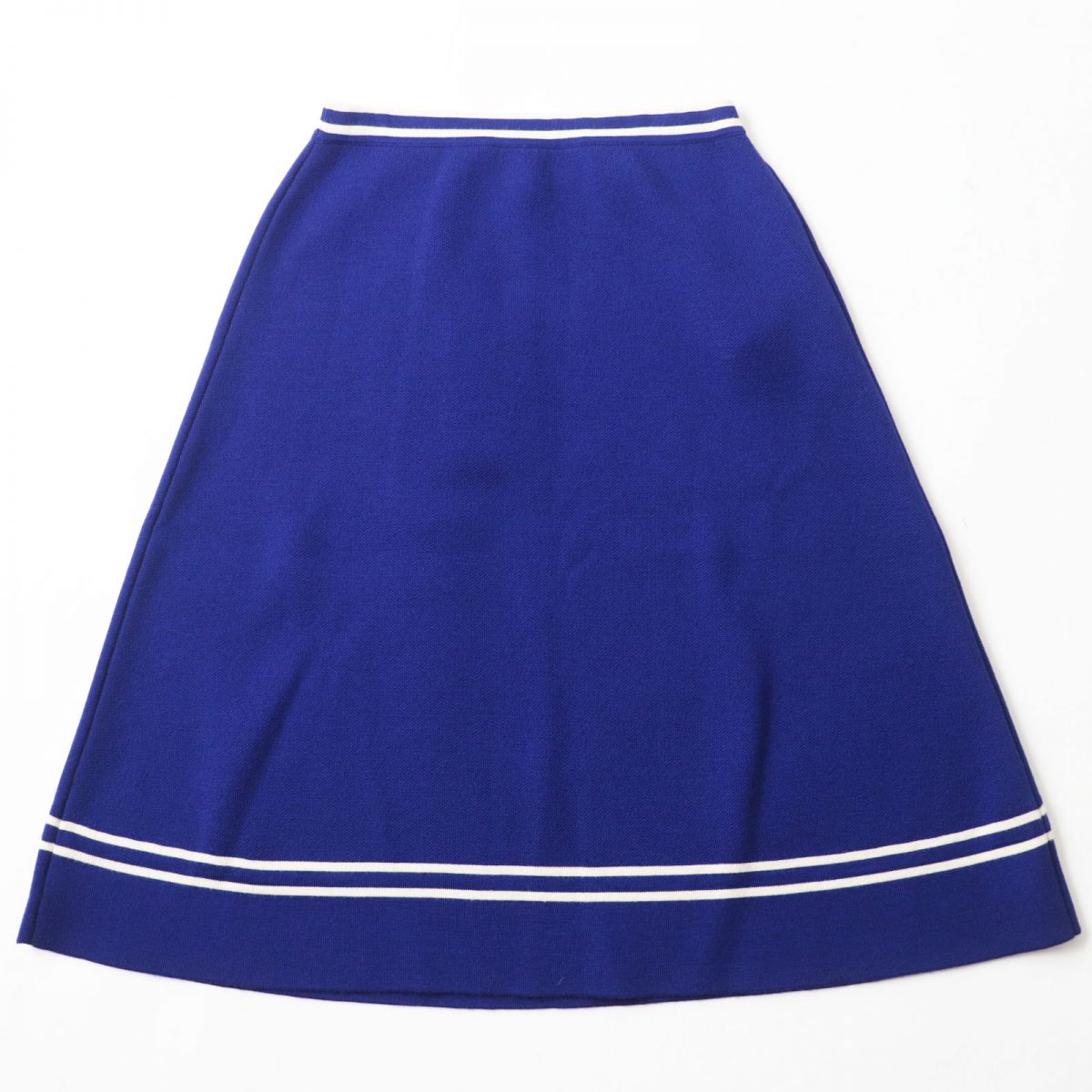 GUCCI skirt Outer: 100% wool, part: 96% wool, part: 3% nylon, part: 1% polyurethane Blue x white Women S