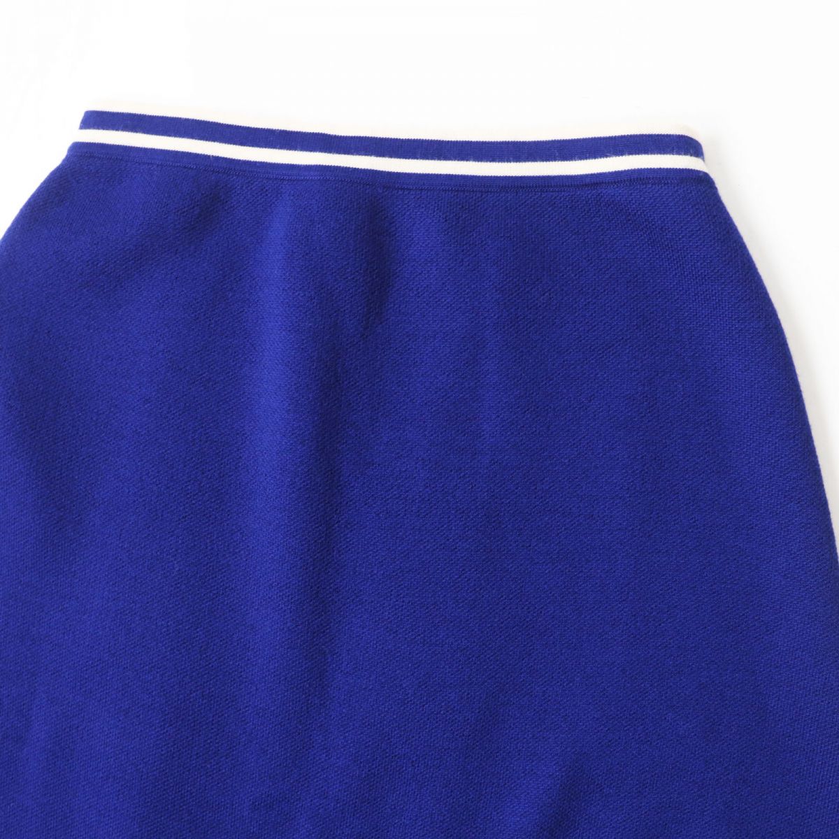 GUCCI skirt Outer: 100% wool, part: 96% wool, part: 3% nylon, part: 1% polyurethane Blue x white Women S