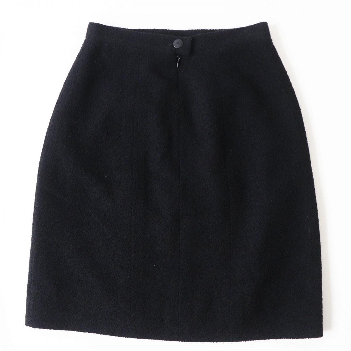 CHANEL skirt Outer: 76% wool, Outer: 13% nylon, Outer: 11% silk, Lining: 100% silk black Women 36
