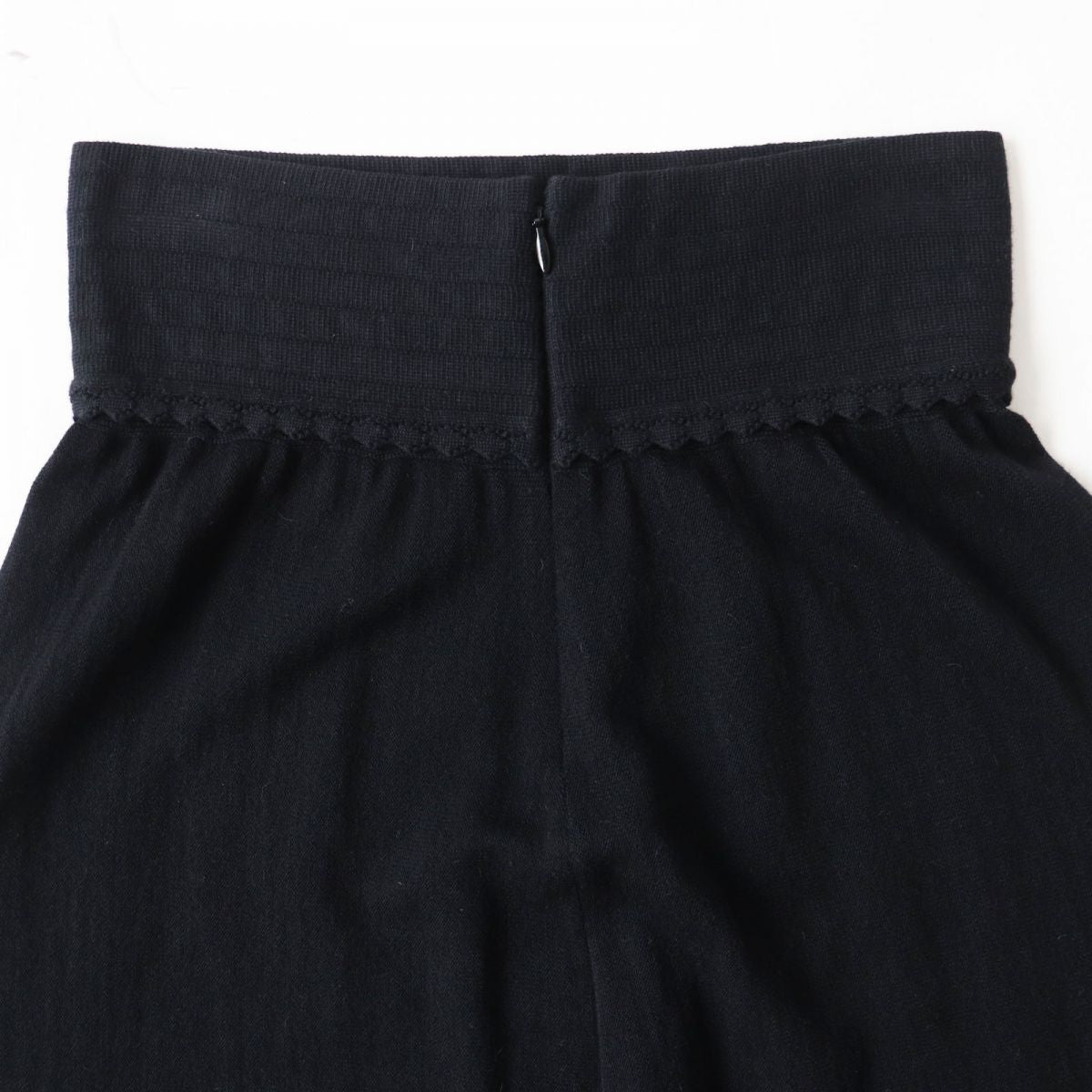 Chanel Women's Knit Skirt Black Size 36 Classic Flap Tote