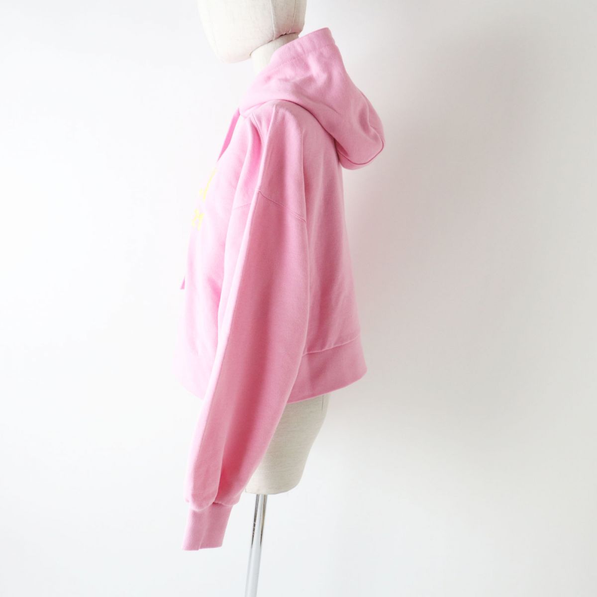 GUCCI Hoodie Main: 100% cotton, Part: 99% cotton, Part: 1% polyurethane, Part: 100% polyester Pink x Yellow Women M