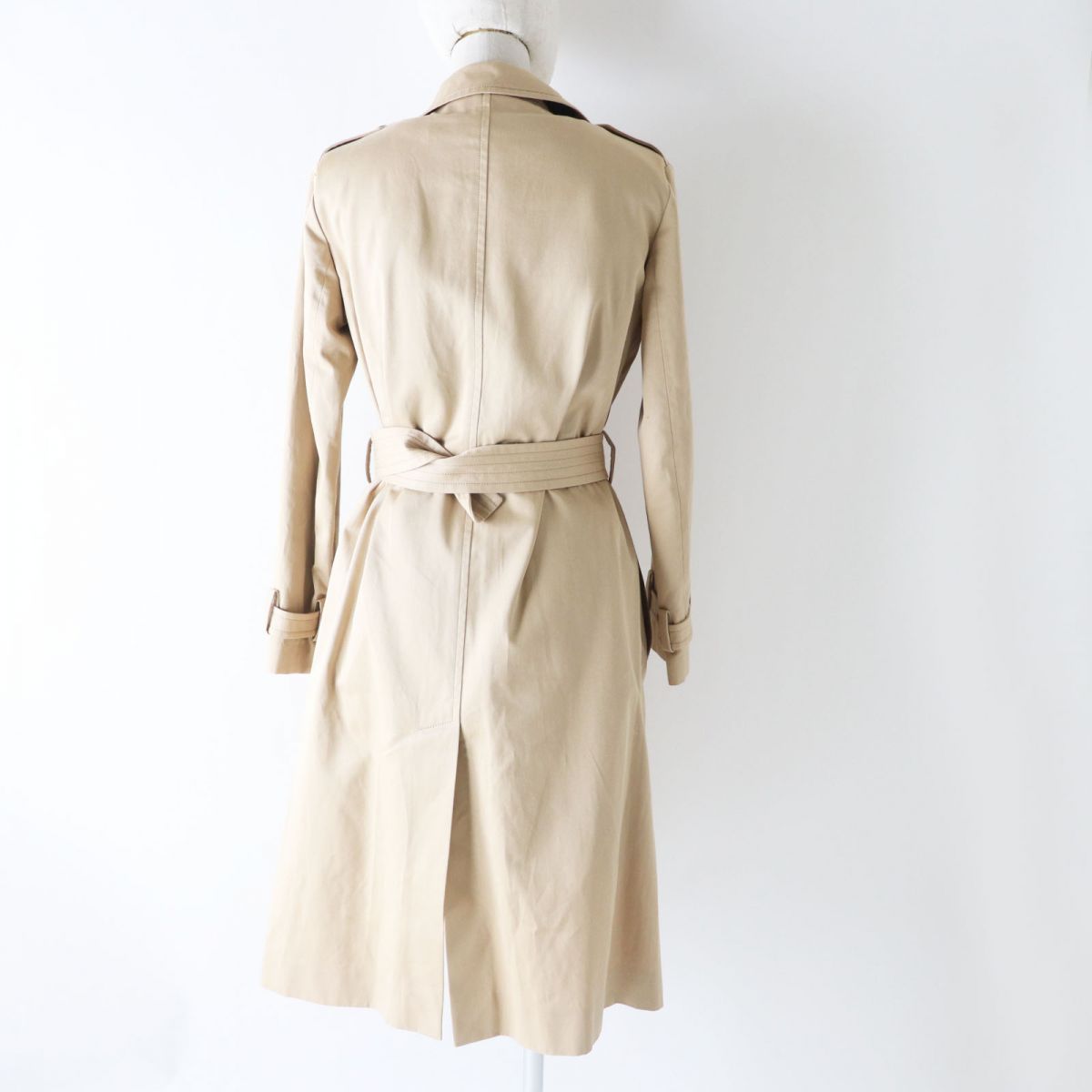 LOUIS VUITTON trench coat cotton beige 34