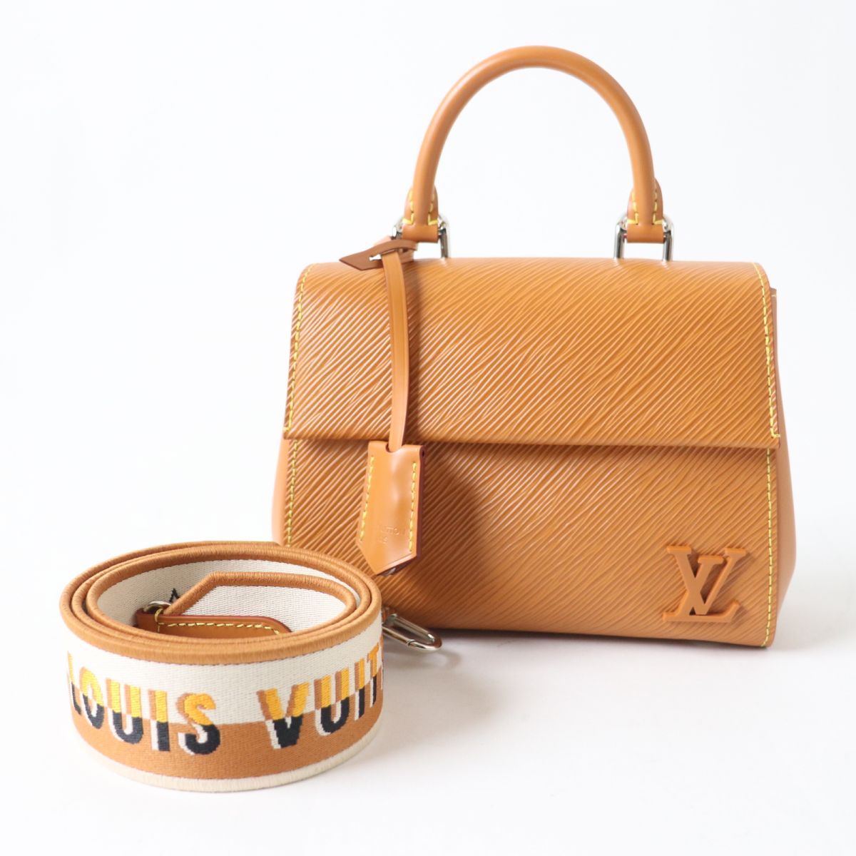 LOUIS VUITTON Shoulder Bag M54168 Epi Leather golden honey Cluny BB
