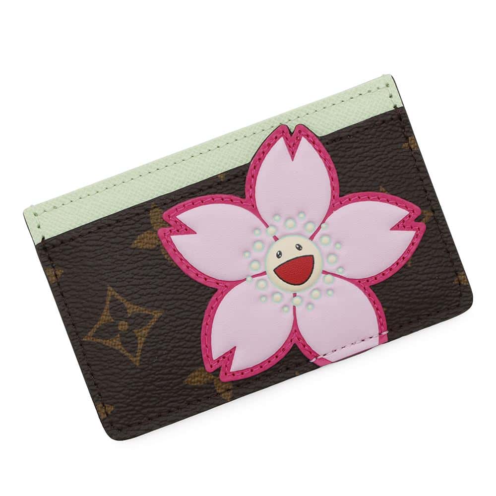 LOUIS VUITTON LV Ã TM Card Case Porto Carte Simple Sakura BrownM13429 Monogram