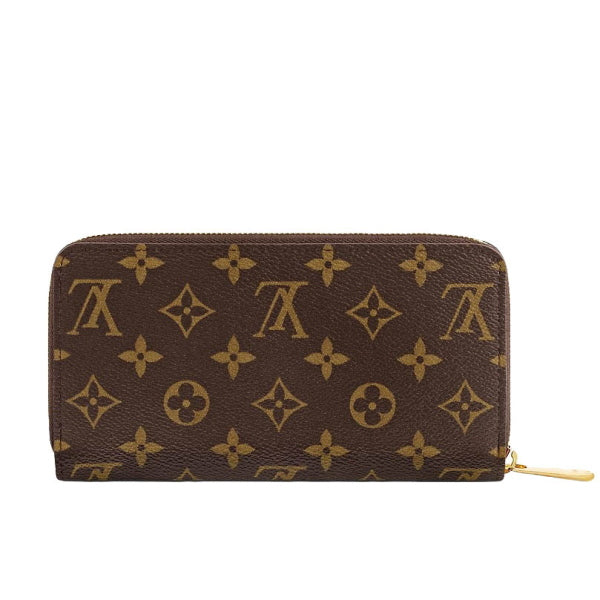 LOUIS VUITTON Long Wallet Purse M41896 Monogram canvas Brown Zip Around Monogram Zippy wallet Women(Unisex)