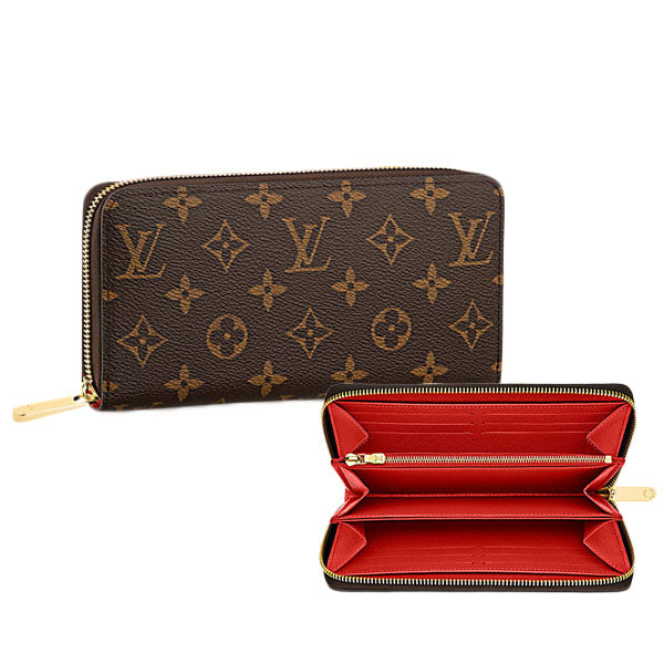 LOUIS VUITTON Long Wallet Purse M41896 Monogram canvas Brown Zip Around Monogram Zippy wallet Women(Unisex)