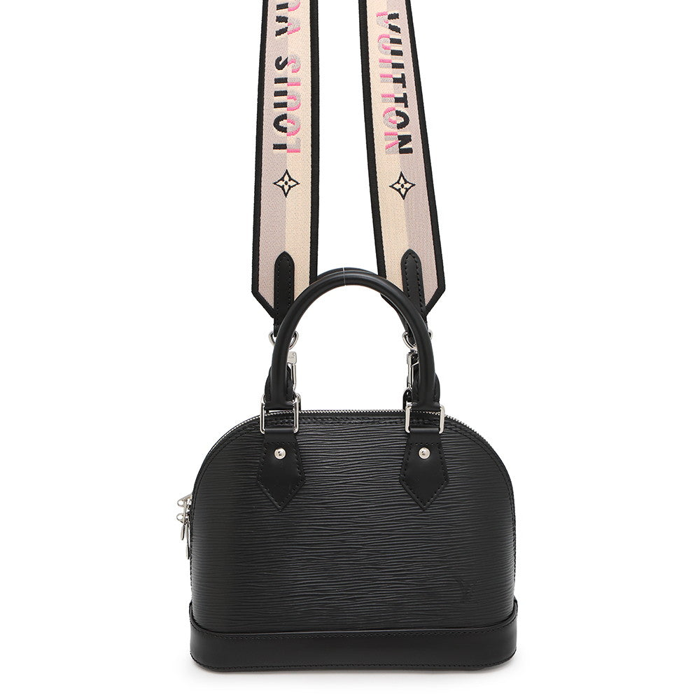 LOUIS VUITTON Alma NoirM59217 Epi Leather Monogramã»Flower Size BB