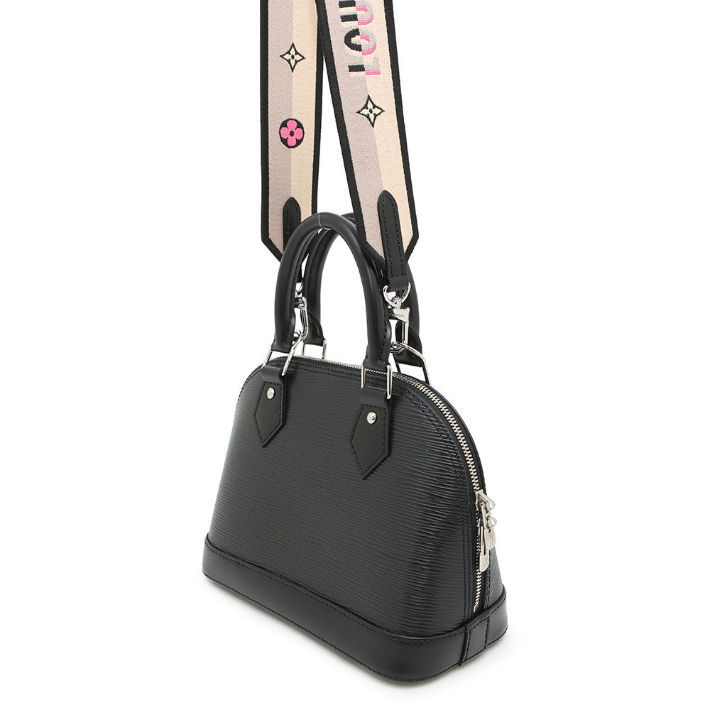 LOUIS VUITTON Alma NoirM59217 Epi Leather Monogramã»Flower Size BB