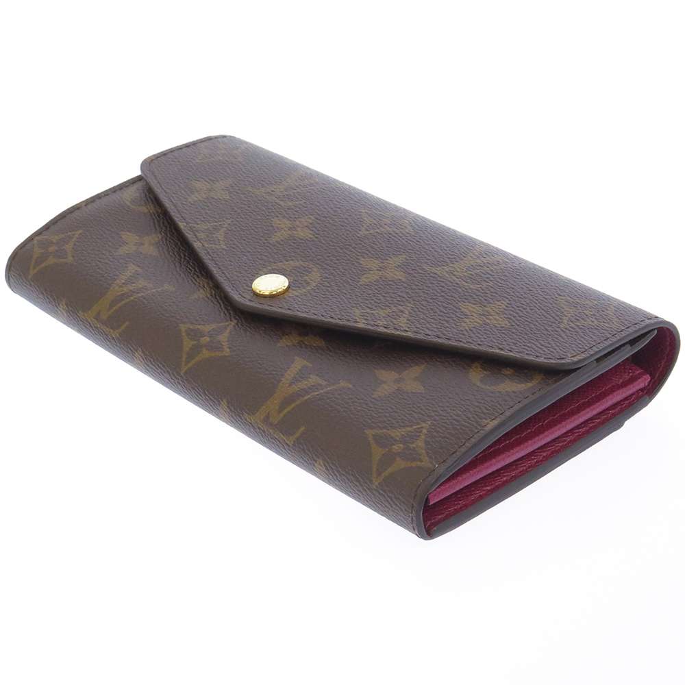 LOUIS VUITTON Portefeuille Sarah FuchsiaM62234 Monogram