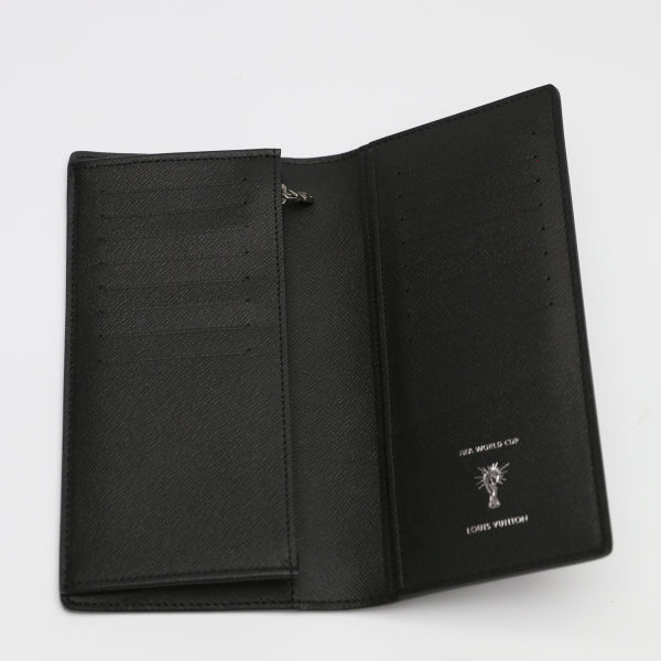 LOUIS VUITTON Long Wallet Purse M63294 Epi Leather Noir Portefeuille Blaza Epi Russia 2018 FIFA World Cup unisex(Unisex)