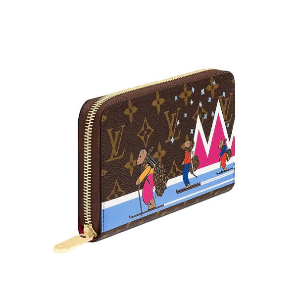 LOUIS VUITTON Long Wallet Purse M63379 Monogram canvas Brown Zippy wallet Monogram Zip Around long wallet Women
