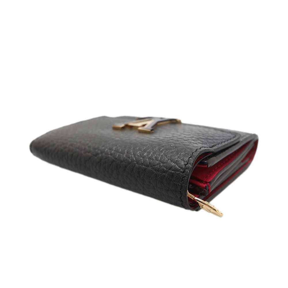 LOUIS VUITTON Portefeuille Capucine NoirM68587 Taurillon