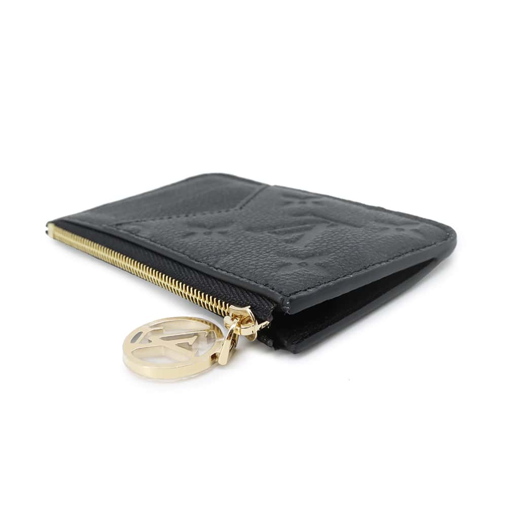 LOUIS VUITTON Card Case Porto Cult Romy NoirM81883 Monogram Empreinte Leather