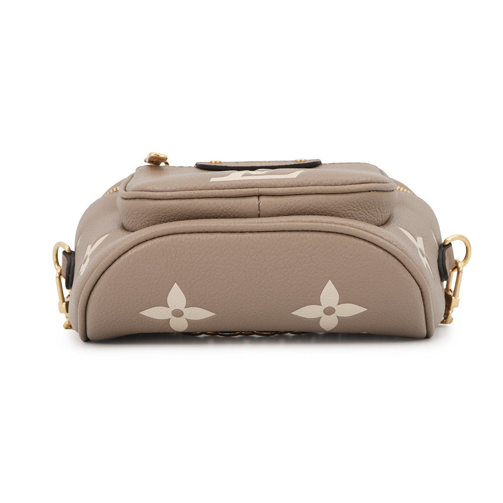 LOUIS VUITTON Mini Bumbag Tourterelle/ClaimM83219 Monogram Empreinte Leather