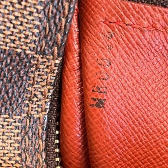 LOUIS VUITTON Papillon Damier Ebene Shoulder Bag Brown