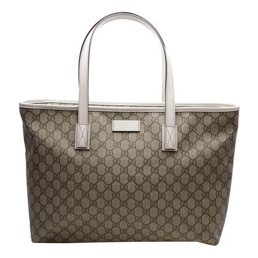 Gucci Leather Canvas Tote