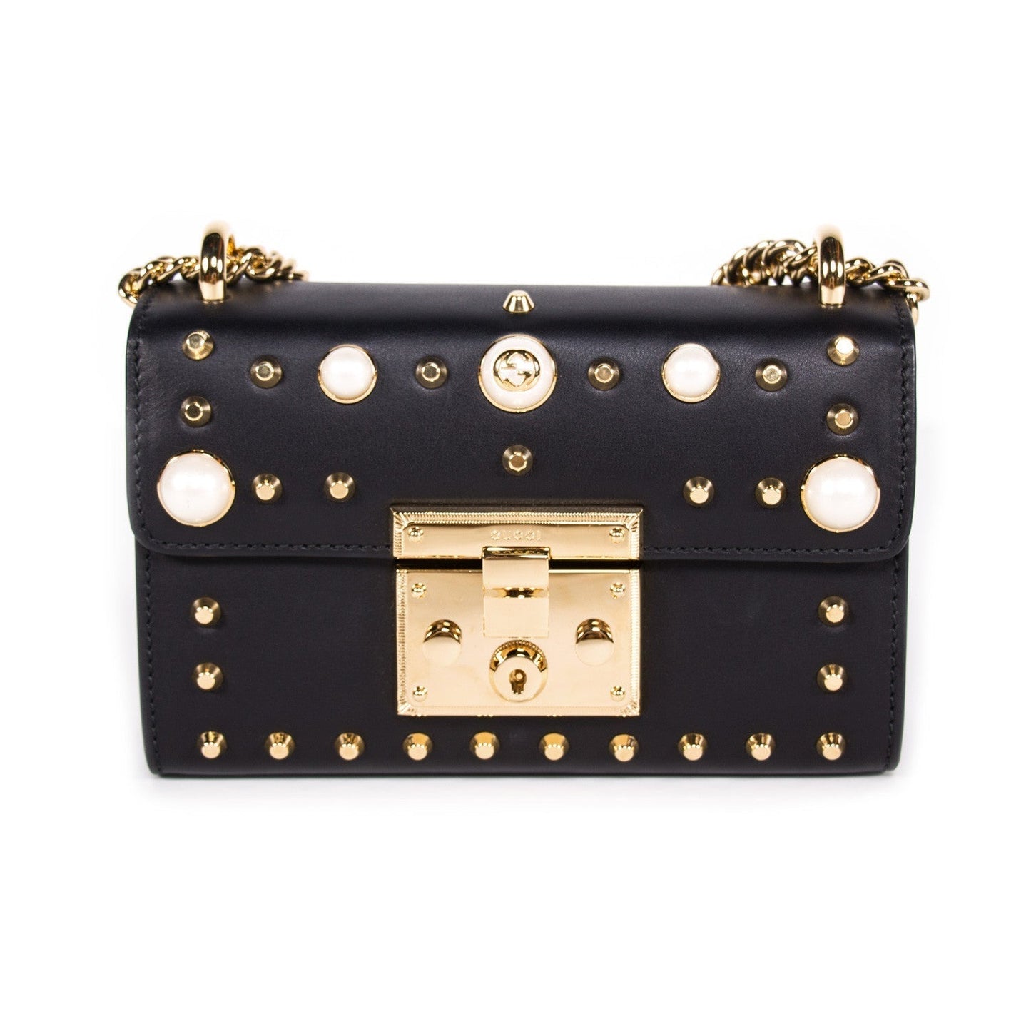 Gucci Padlock Leather Chain Shoulder Bag Style 4