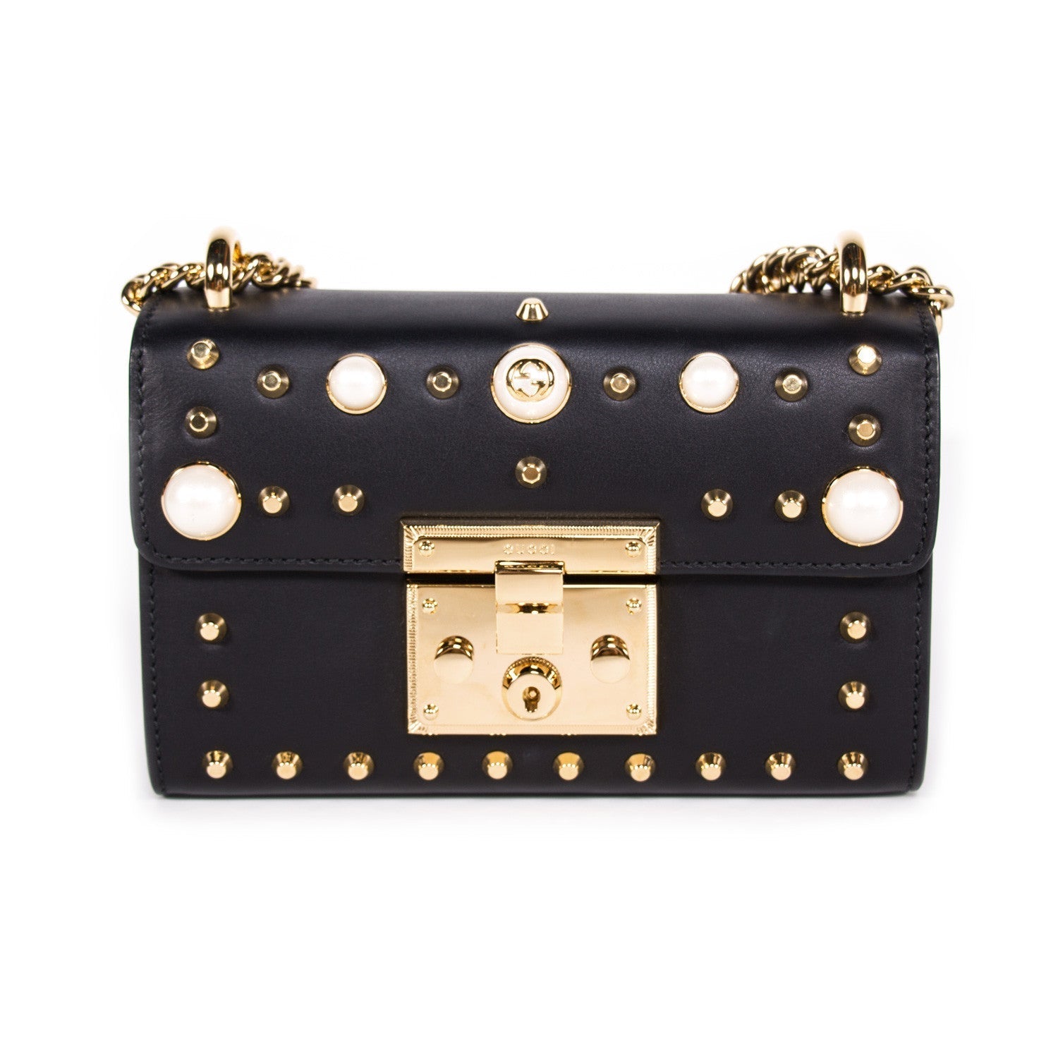 Gucci Padlock Leather Chain Shoulder Bag Style 4