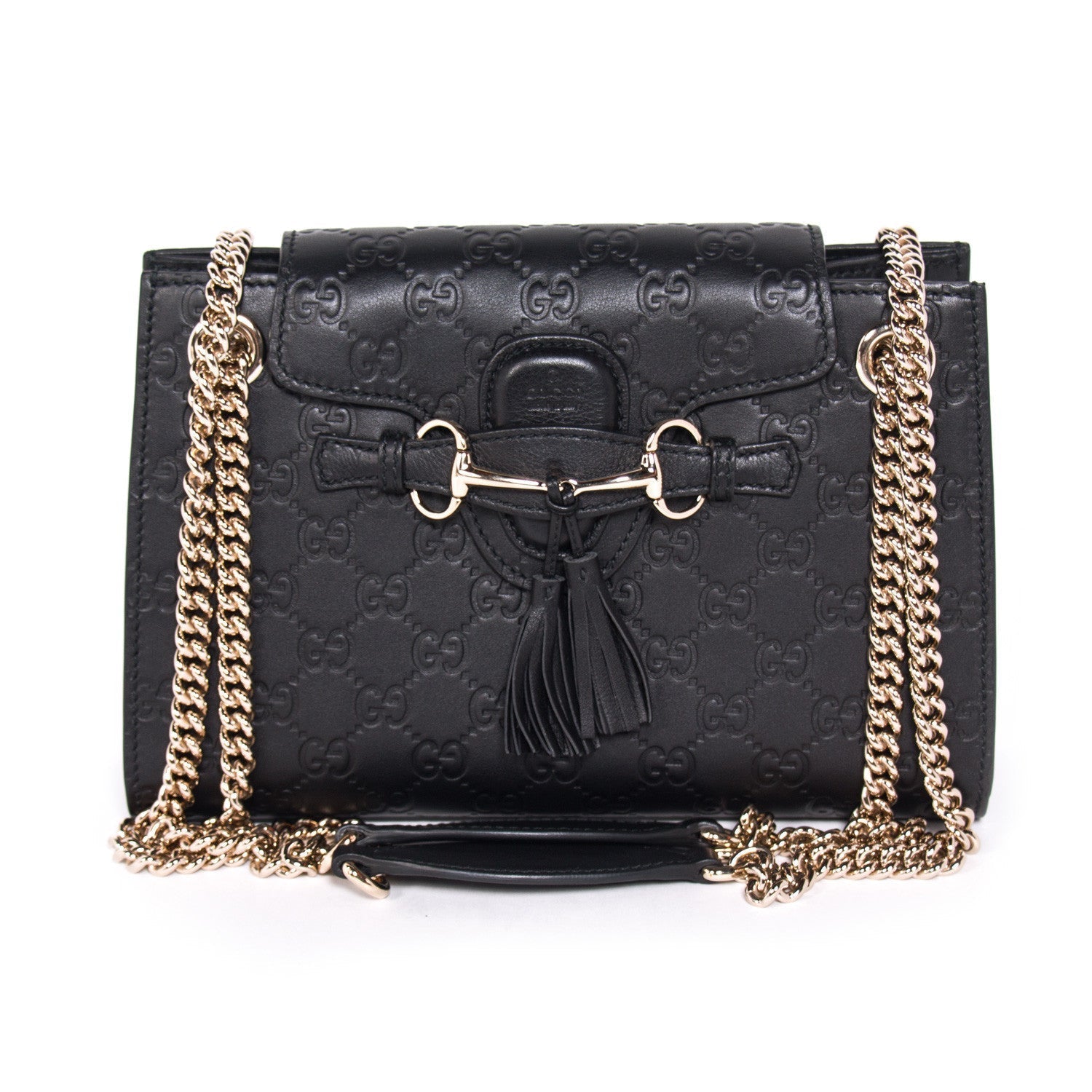Gucci Guccissima Leather Chain Shoulder Bag Style 10