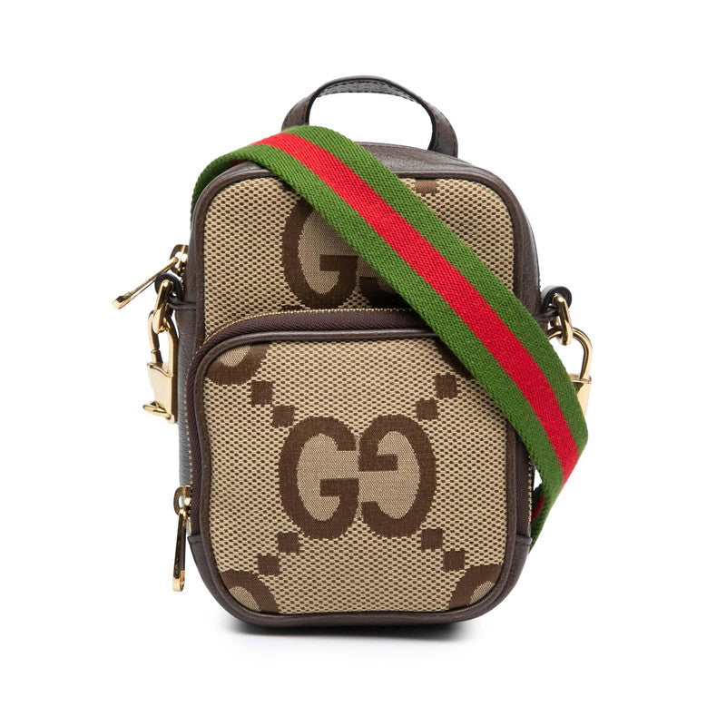 Gucci Jumbo GG Canvas Leather 2way Handbag