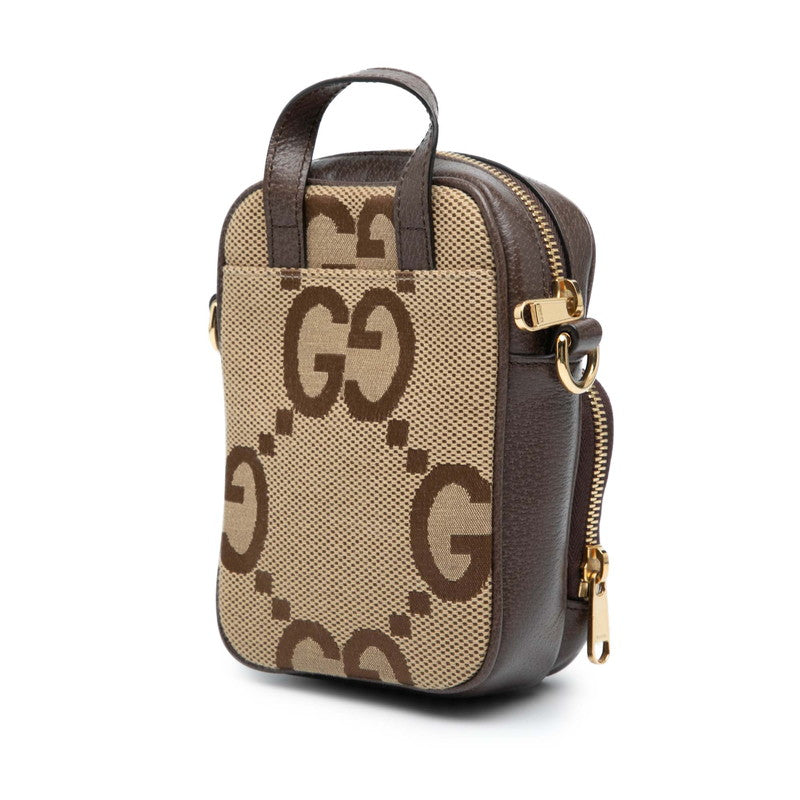 Gucci Jumbo GG Canvas Leather 2way Handbag