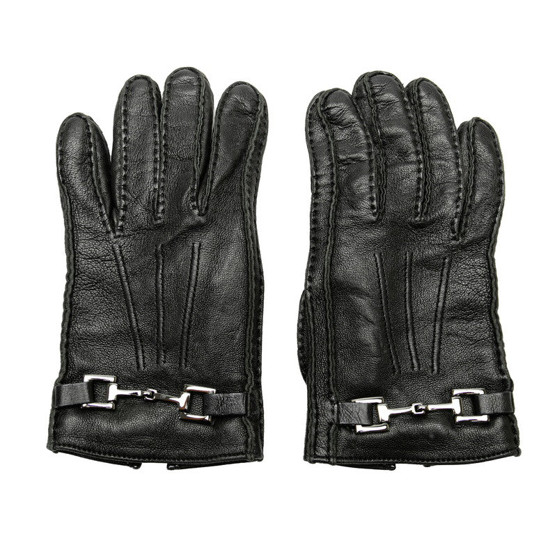 Gucci Leather Horsebit Gloves 603635