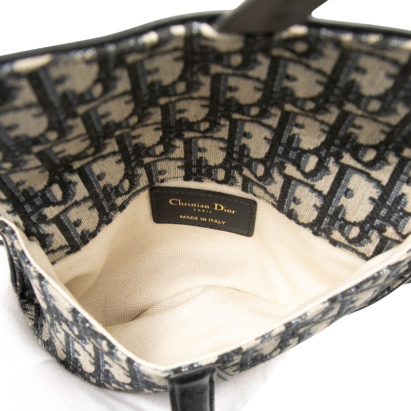 Dior Saddle Oblique Canvas Leather Waist Bag