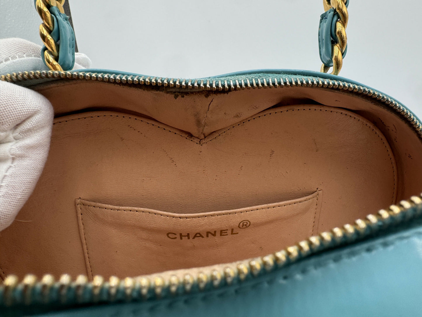 Chanel 1995  Barbie Blue & Pink Heart Vanity Bag