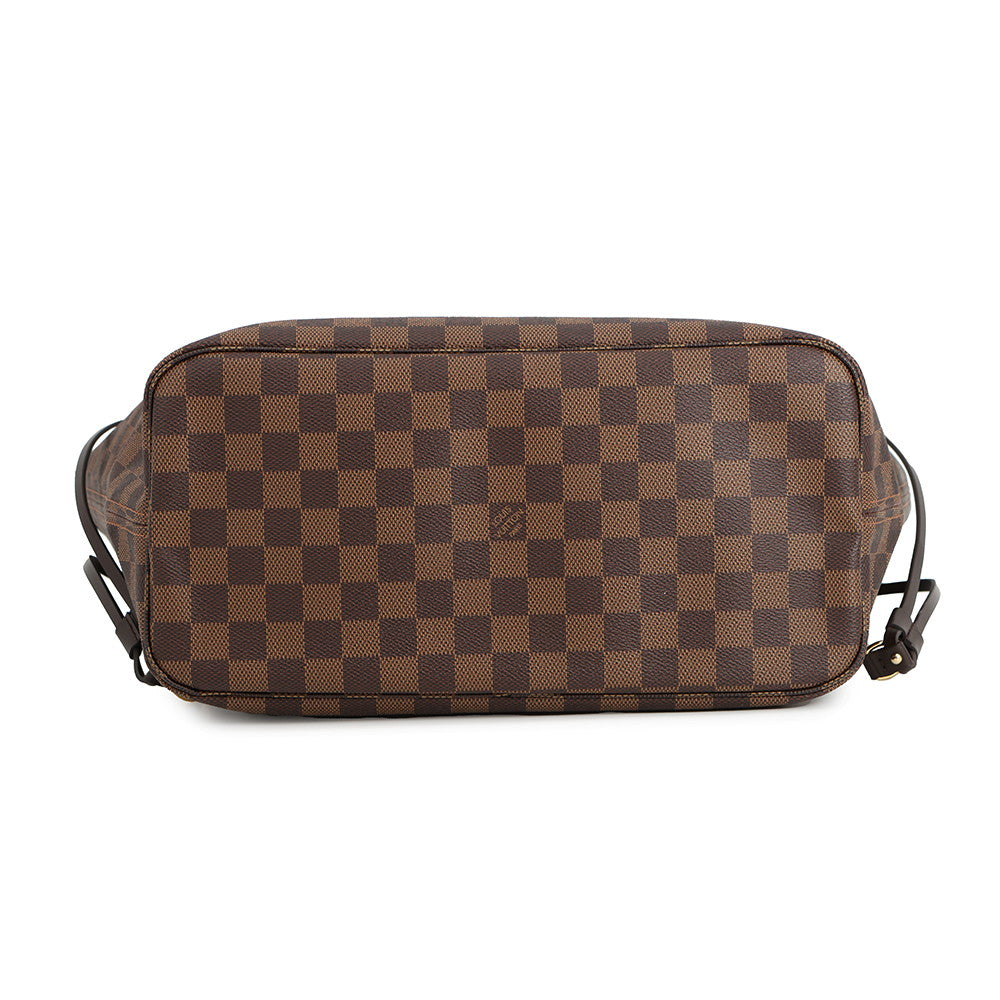 LOUIS VUITTON Neverfull Rose BallerineN40598 Damier Ebene Canvas Size MM
