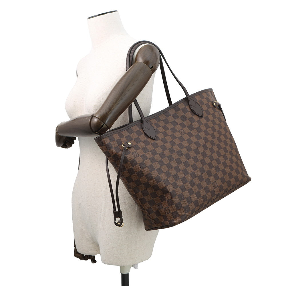 LOUIS VUITTON Neverfull Rose BallerineN40598 Damier Ebene Canvas Size MM