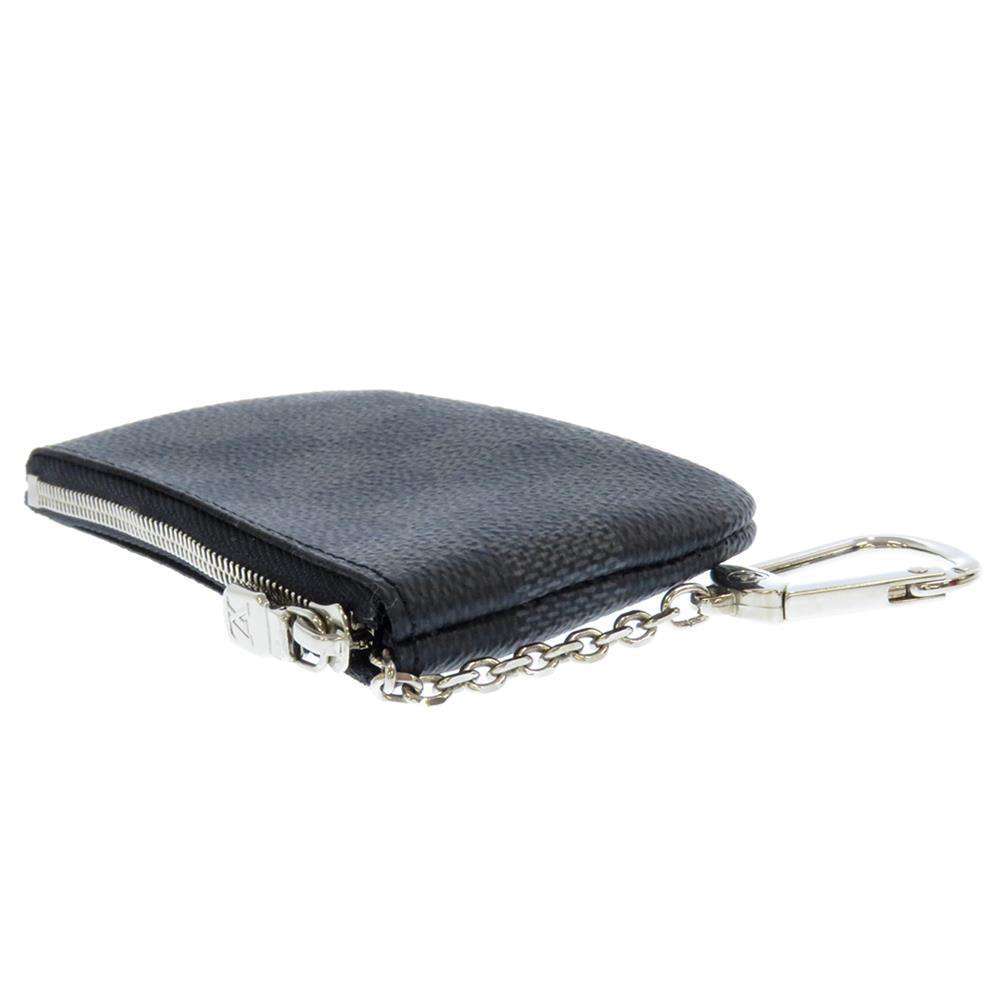 LOUIS VUITTON Pochette Cles NoirN60155 Damier Graphite