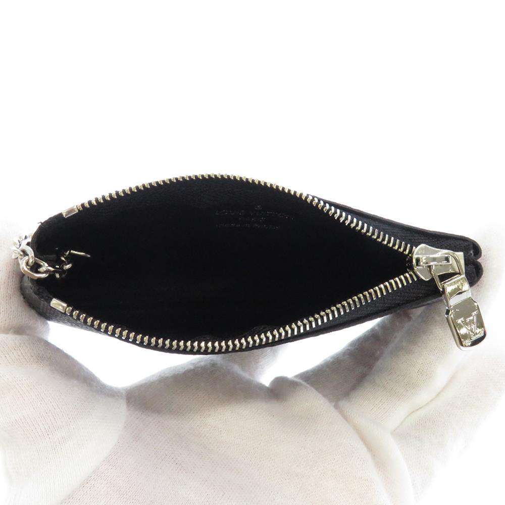 LOUIS VUITTON Pochette Cles NoirN60155 Damier Graphite