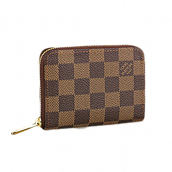 LOUIS VUITTON Coin case N63070 Damier canvas Brown Damier Zippy Coin Perth Women(Unisex)