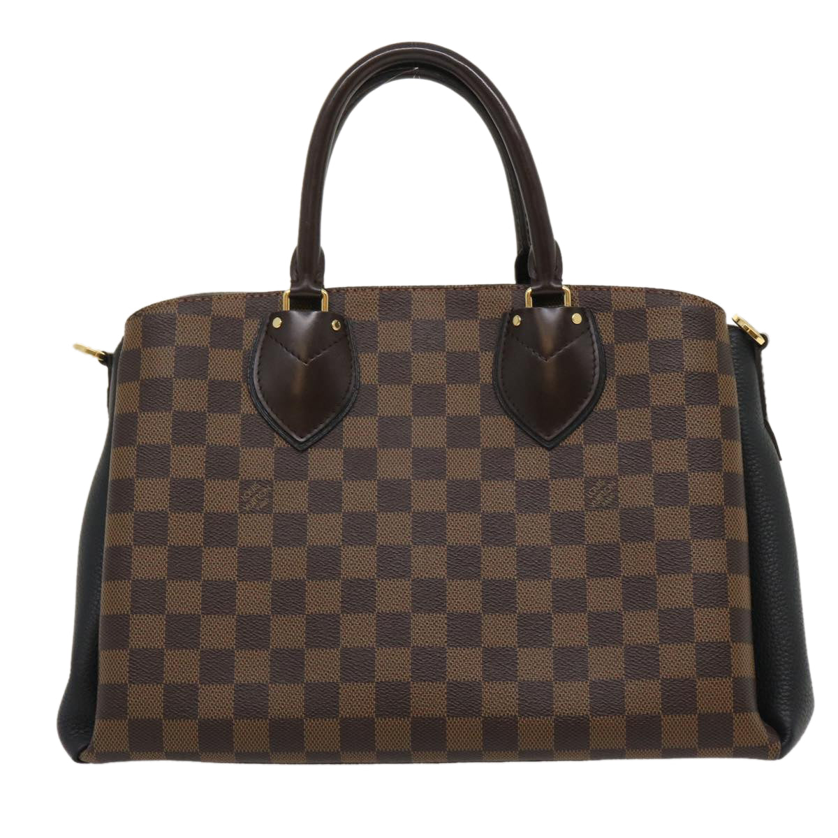 LOUIS VUITTON Damier Ebene Normandy Hand Bag 2way N41487 LV Auth 34730A