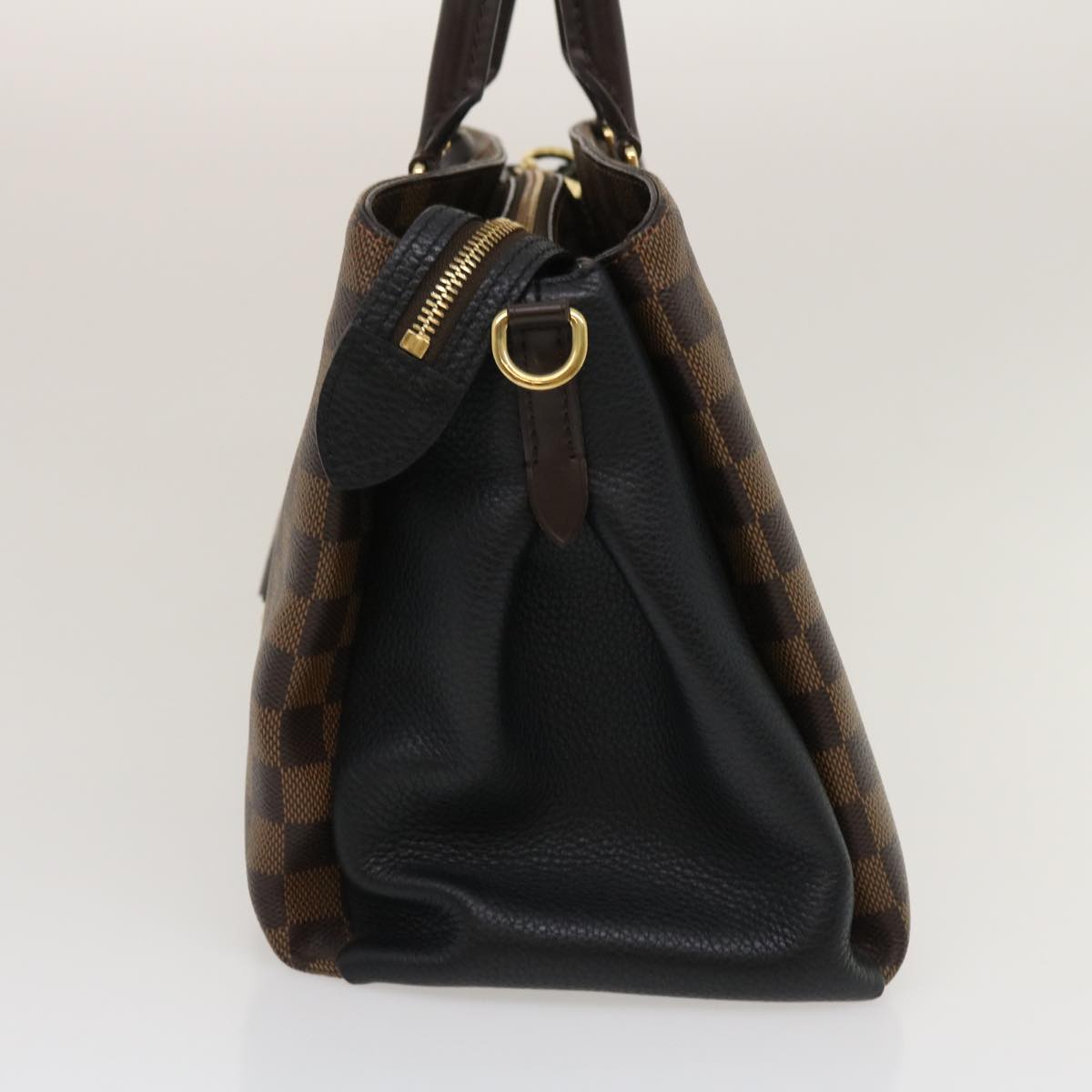 LOUIS VUITTON Damier Ebene Normandy Hand Bag 2way N41487 LV Auth 34730A