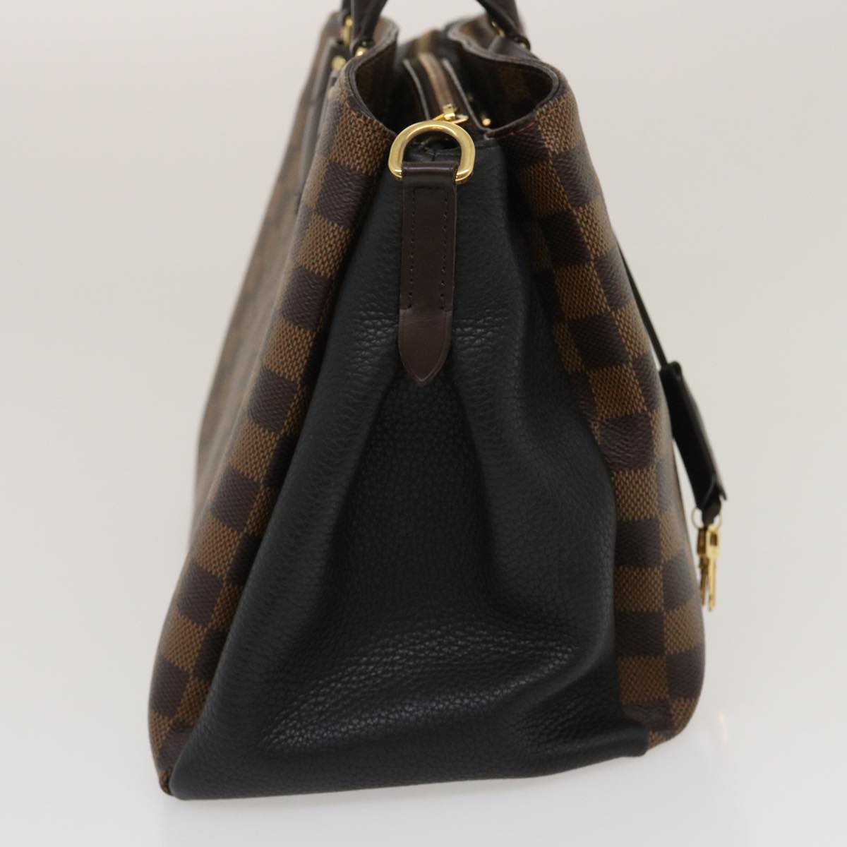 LOUIS VUITTON Damier Ebene Normandy Hand Bag 2way N41487 LV Auth 34730A