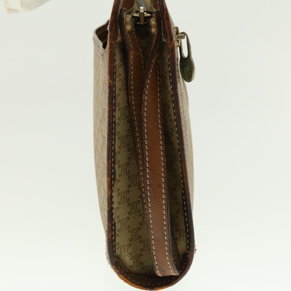 Luxury CELINE Macadam Canvas Clutch Bag Beige  ny235