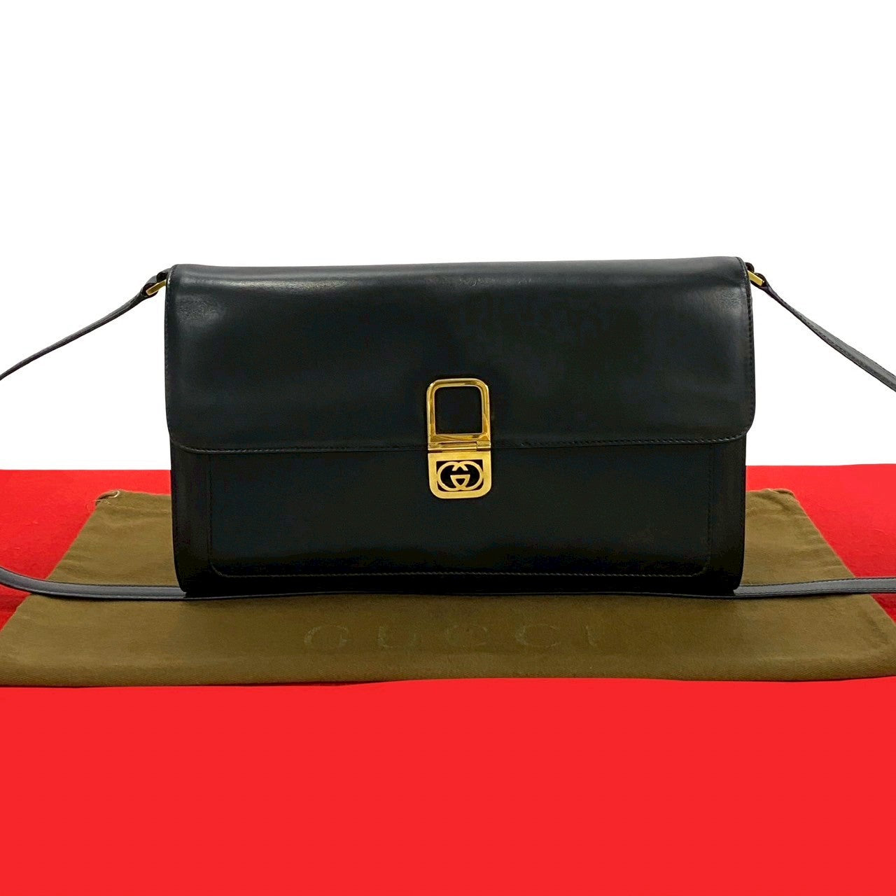 Gucci Leather 2way Shoulder Bag Clutch Bag