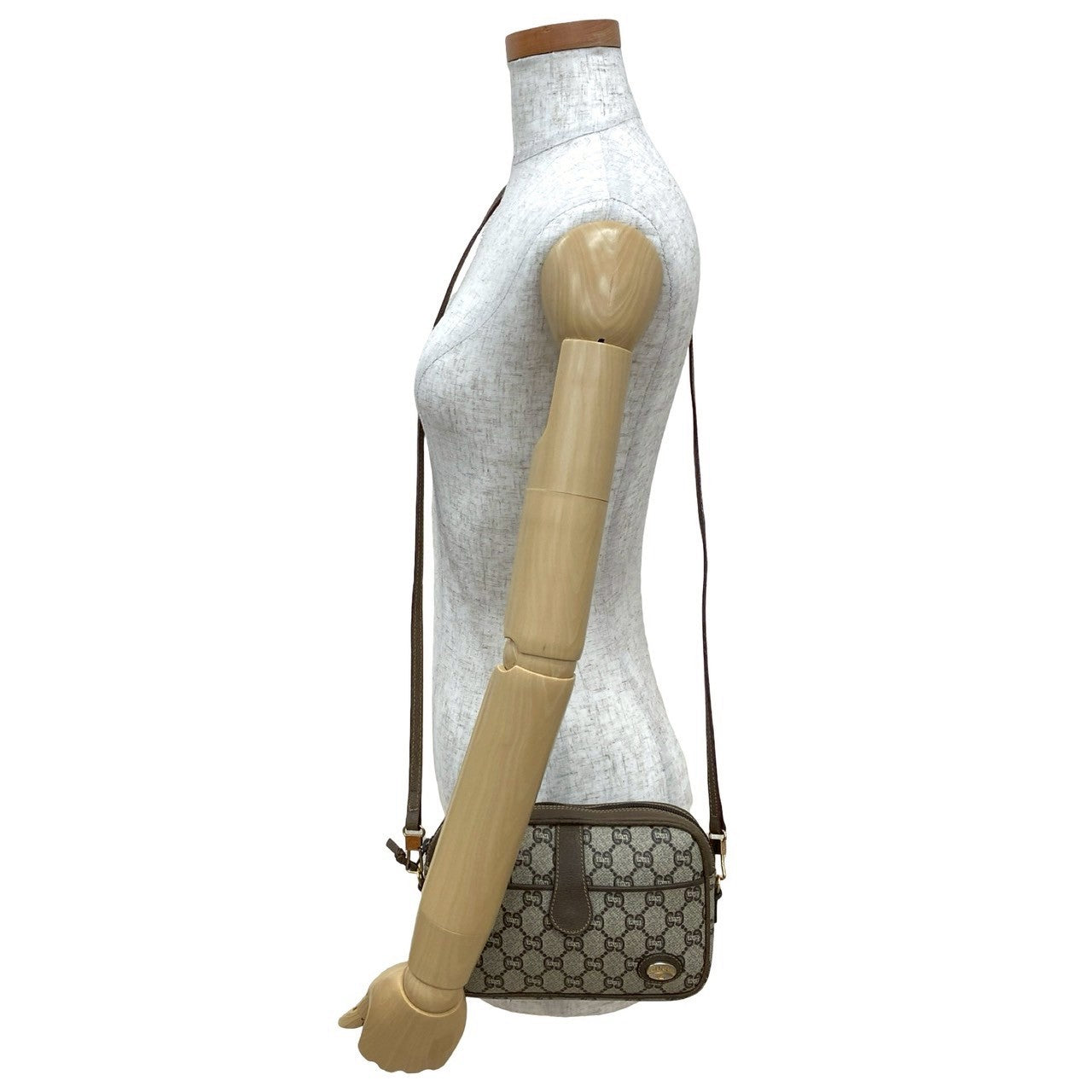 Gucci GG Logo Leather Shoulder Bag