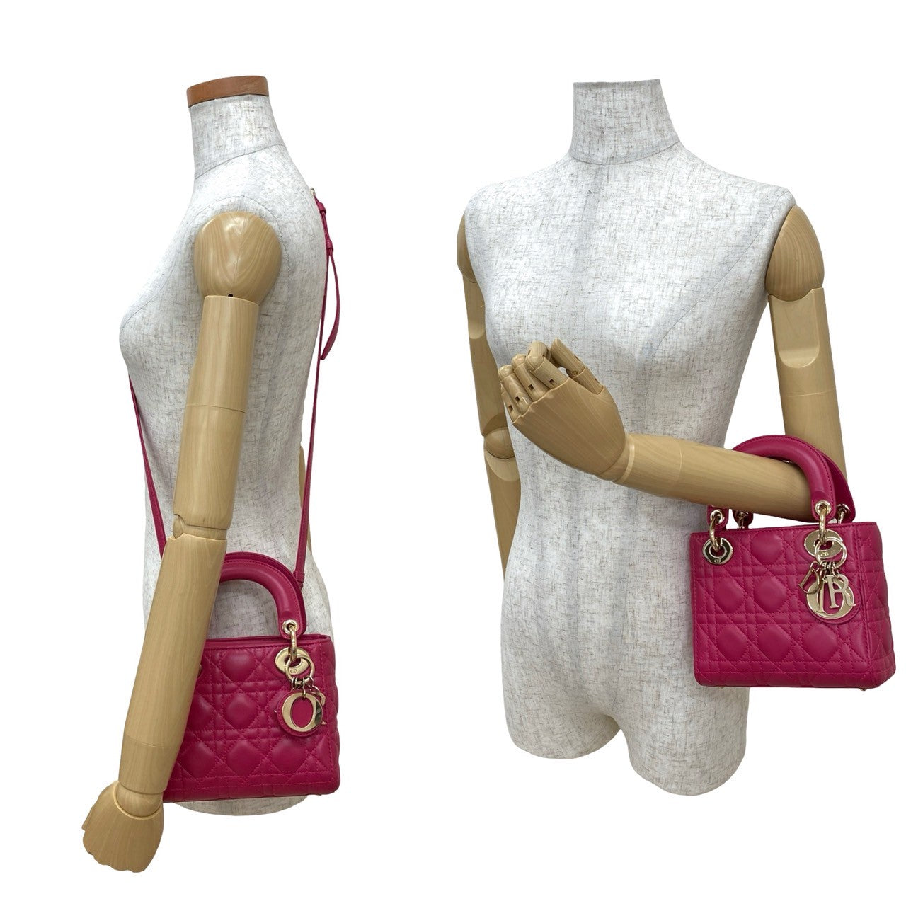 Christian Dior Lady Dior Leather 2way Bag