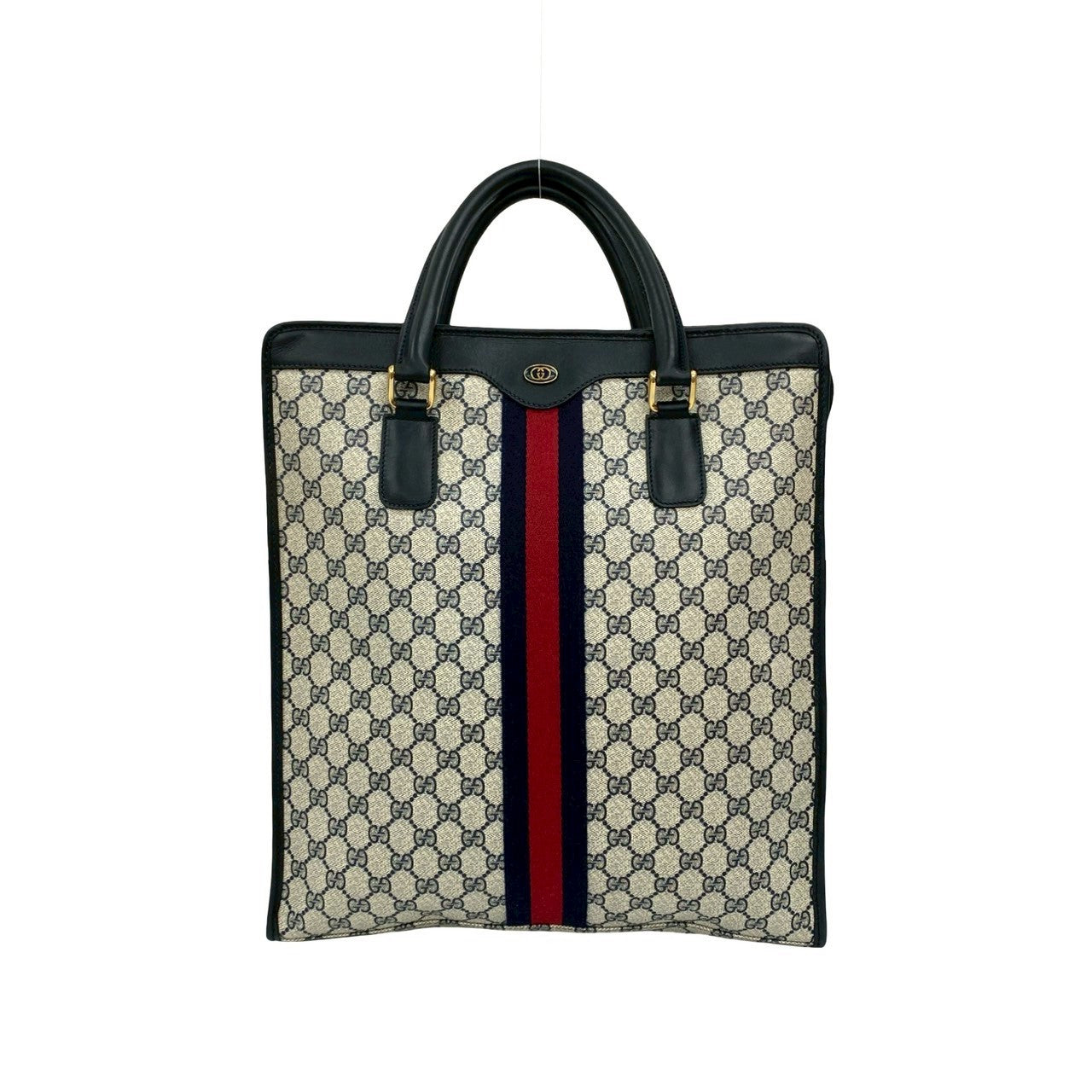 Gucci GG Logo PVC Leather Handbag