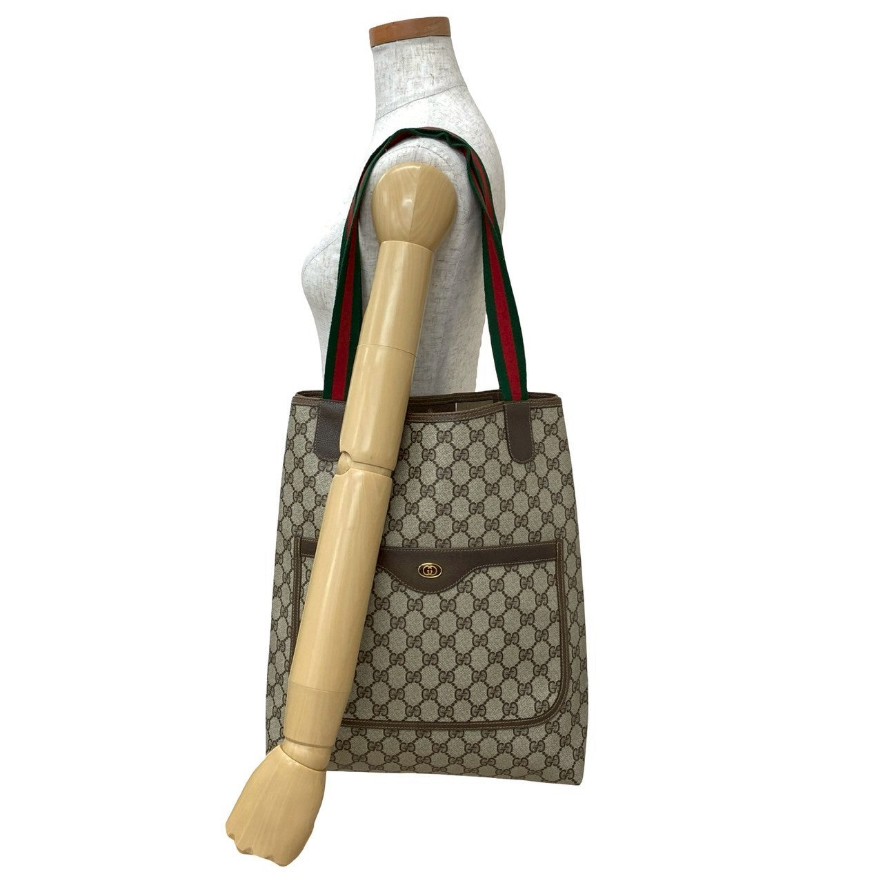 Gucci Old Gucci GG Logo PVC 2way Tote Bag