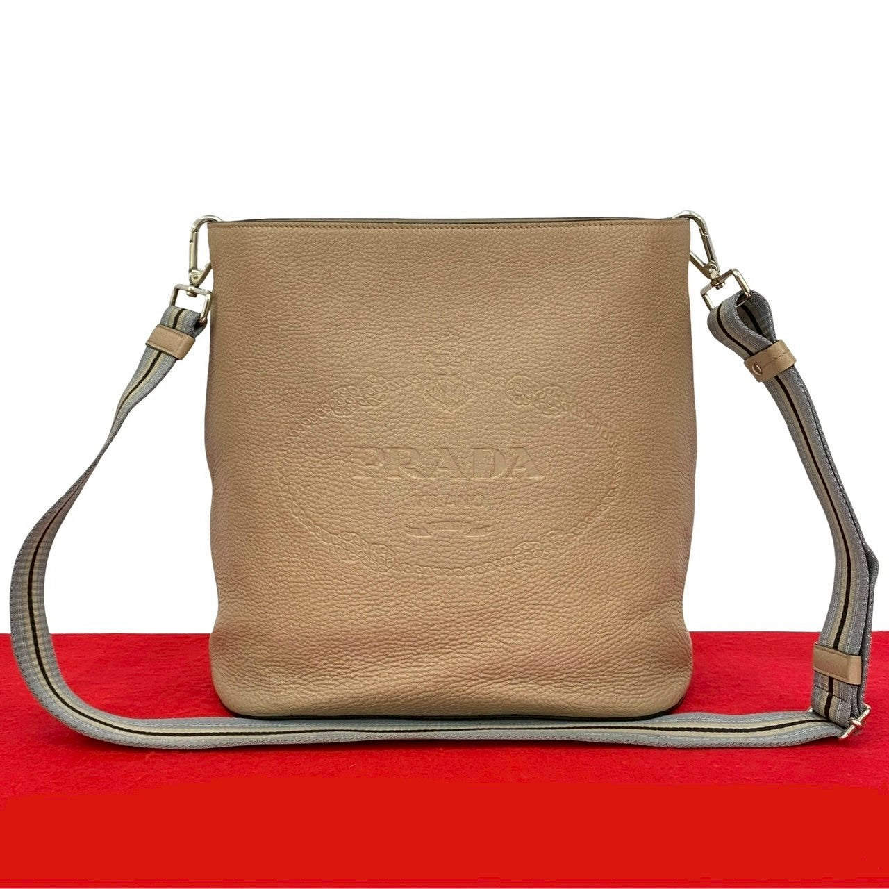 Prada VITELLO PHENIX Leather Shoulder Bag