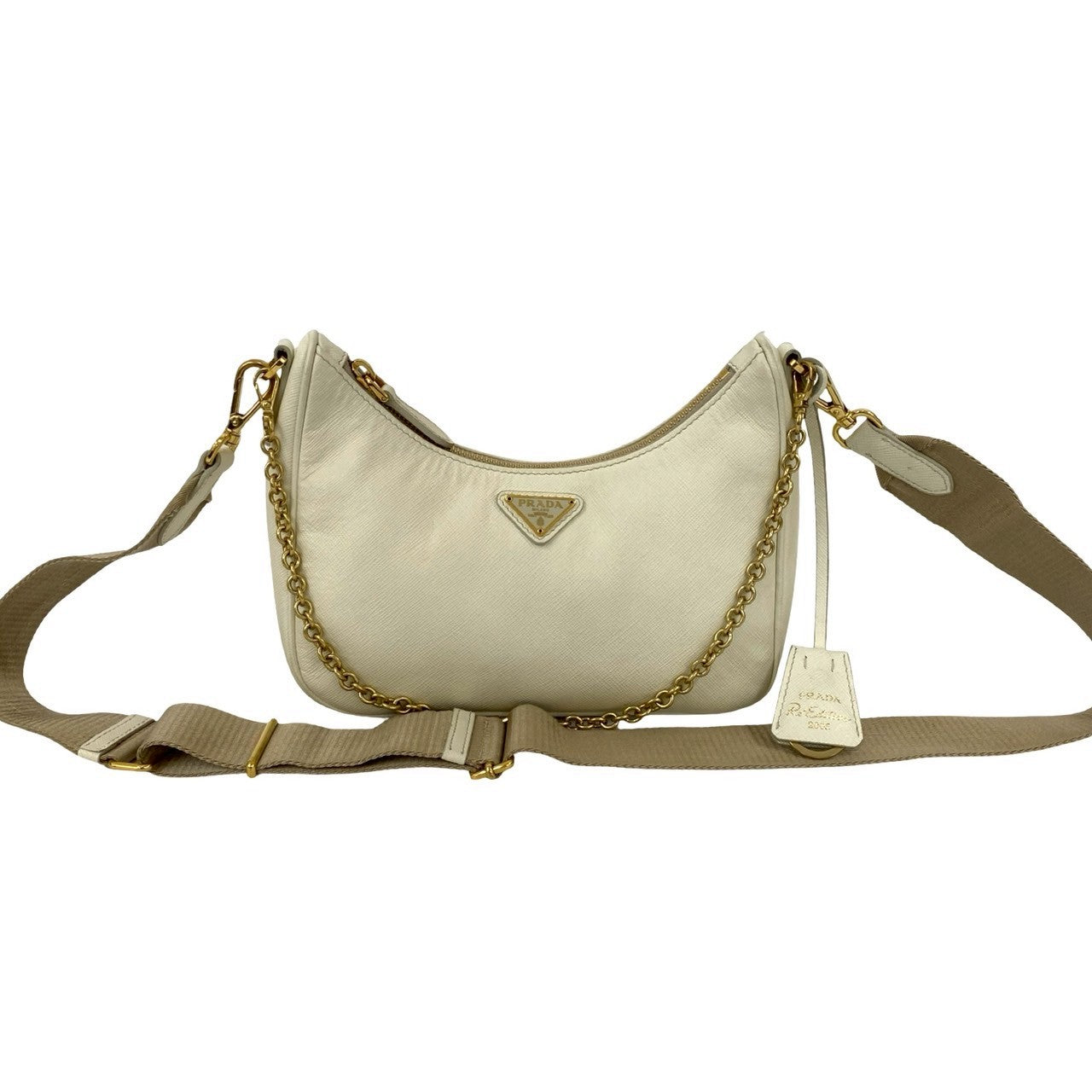 Prada Re-Edition Saffiano Leather Shoulder Bag