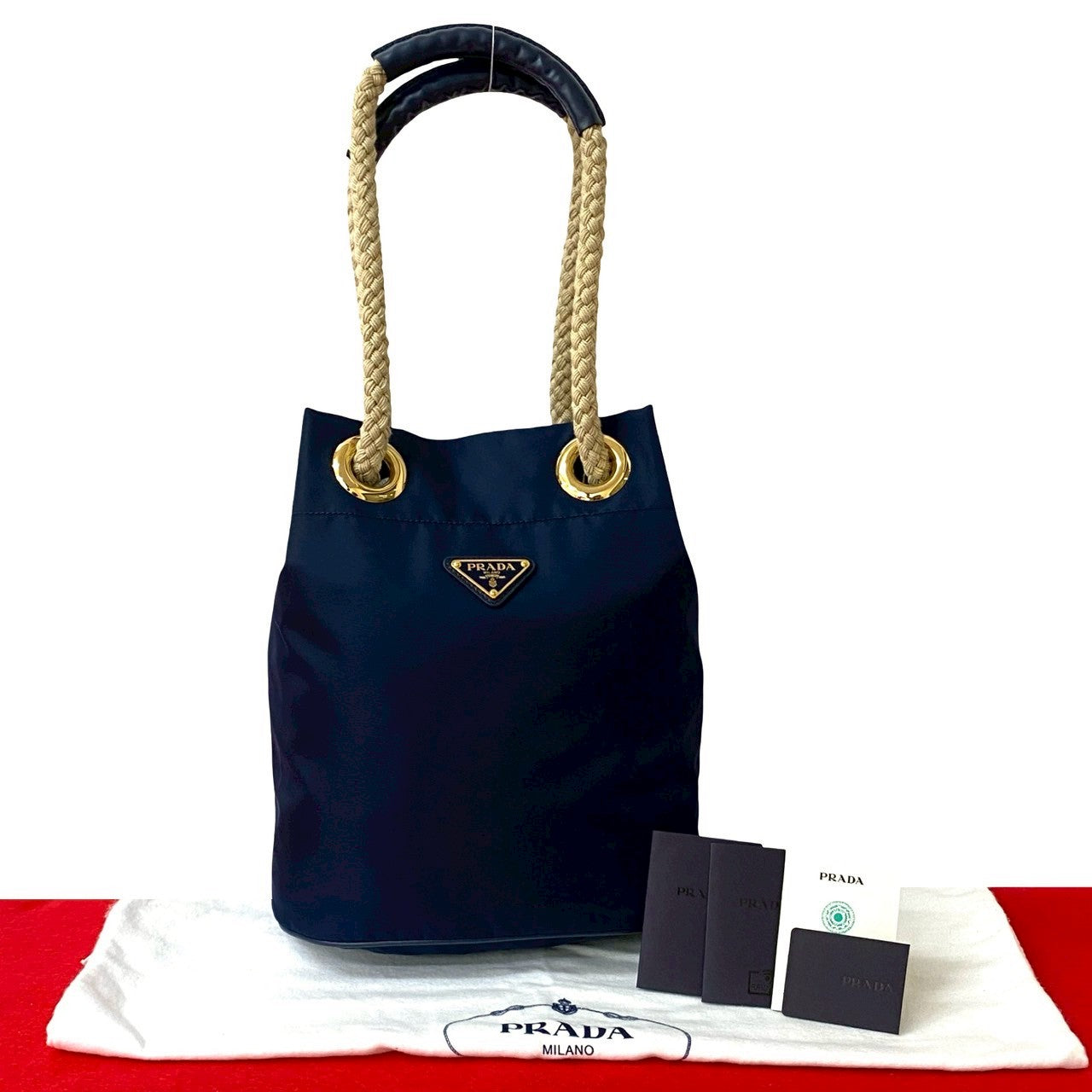 Prada Nylon Leather 2way Bag