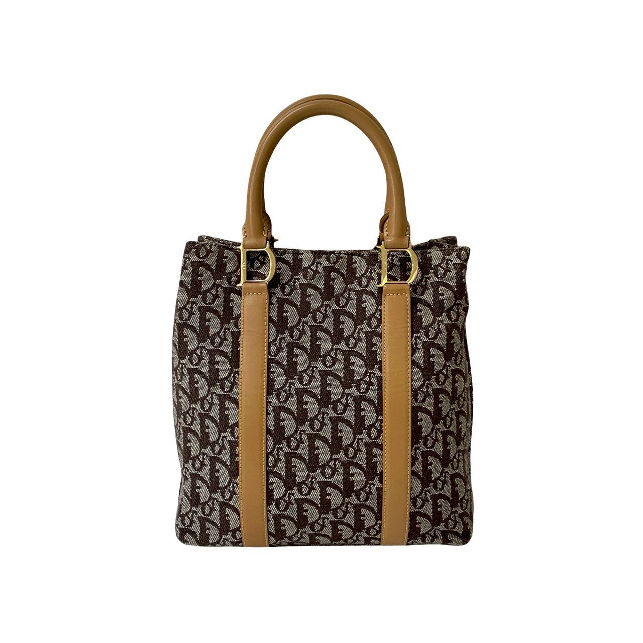 Christian Dior Trotter Canvas Leather Handbag