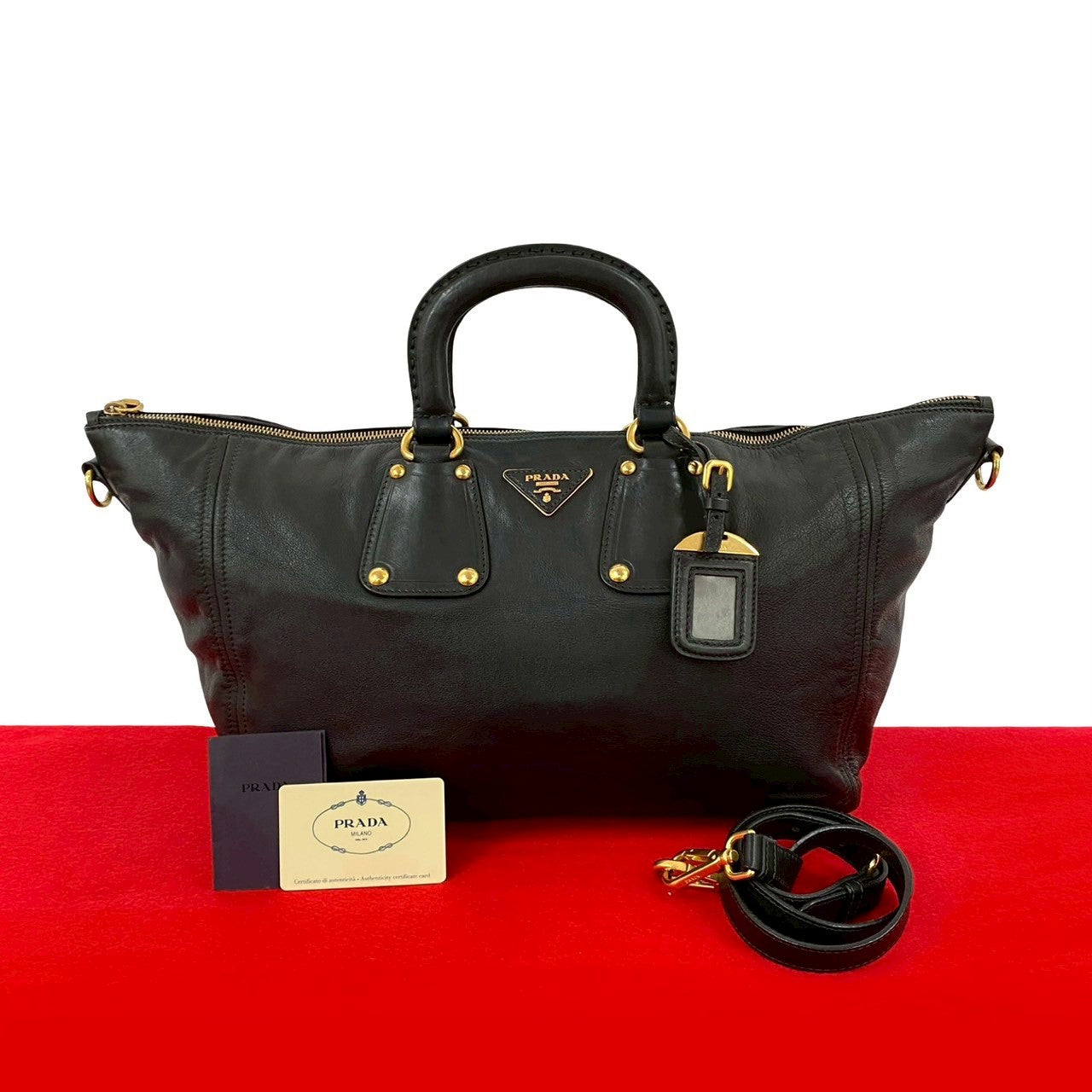 Prada Leather 2way Handbag